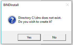 BIND create Directory prompt